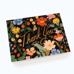 Tarjeta Postal Agradecimiento Flores Strawberry Fields Thank You - Rifle Paper