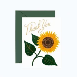 Tarjeta Postal Agradecimiento Girasol - Sunflower Thank You - Rifle Paper