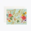 Tarjeta Postal Agradecimiento Mint Garden - Rifle Paper