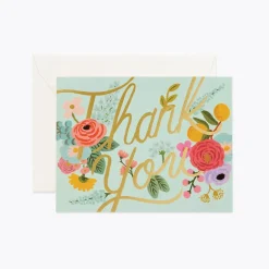 Tarjeta Postal Agradecimiento Mint Garden - Rifle Paper