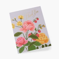 Tarjeta Postal Agradecimiento Roses - Rifle Paper Co