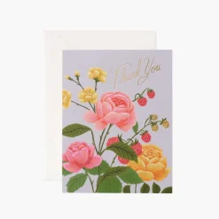 Tarjeta Postal Agradecimiento Roses - Rifle Paper Co