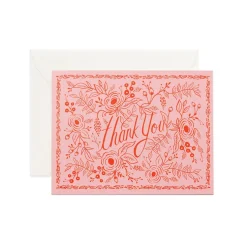 Tarjeta Postal Agradecimiento Rosé - Rifle Paper