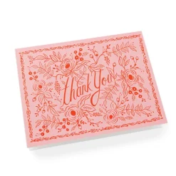 Tarjeta Postal Agradecimiento Rosé - Rifle Paper