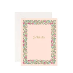 Tarjeta Postal Aliento - Blush Get Well Soon - Rifle Paper Co