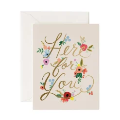 Tarjeta Postal Aliento - Floral Here Fore You - Rifle Paper