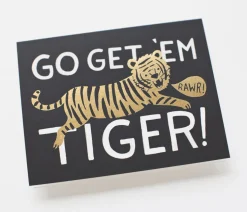 Tarjeta Postal Aliento - Go Get 'Em Tiger - Rifle Paper Co