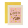 Tarjeta Postal amor Bananas For You - Rifle Paper Co