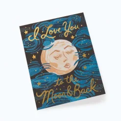 Tarjeta Postal amor To the Moon and Back - Rifle Paper