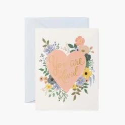 Tarjeta Postal Amor - You are Loved Heart - Rifle Paper Co