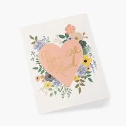 Tarjeta Postal Amor - You are Loved Heart - Rifle Paper Co