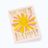 Tarjeta Postal amor You Make Me Happy - Rifle Paper
