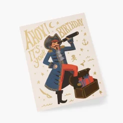 Tarjeta postal cumpleaños Pirate - Rifle Paper Co