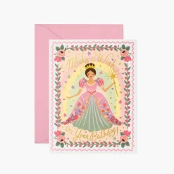 Tarjeta postal cumpleaños Princess - Rifle Paper Co
