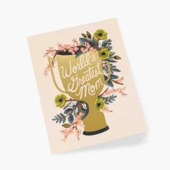 Tarjeta Postal Día de la Madre World's Greatest Mom - Rifle Paper
