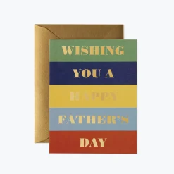 Tarjeta Postal Día del Padre - Color Block Fathers Day - Rifle Paper