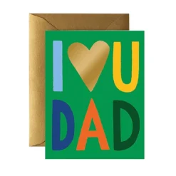 Tarjeta Postal Día del Padre - I Love You Dad - Rifle Paper Co