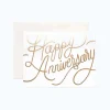 Tarjeta Postal Felicitación Aniversario Happy Aniversary - Rifle Paper