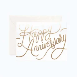 Tarjeta Postal Felicitación Aniversario Happy Aniversary - Rifle Paper