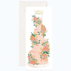 Tarjeta Postal Felicitación Boda Tall Wedding Cake