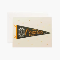 Tarjeta postal felicitación - Congratss Pennant - Rifle Paper Co