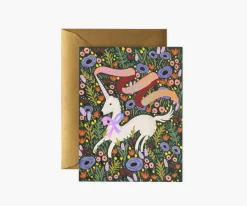 Tarjeta postal felicitación cumpleaños Unicornio Magical - Rifle Paper
