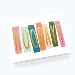Tarjeta Postal felicitación Hooray! - Rifle Paper