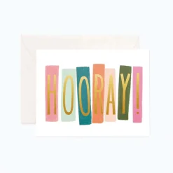 Tarjeta Postal felicitación Hooray! - Rifle Paper