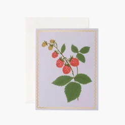 Tarjeta Postal Frambuesas - Raspberry - Rifle Paper Co