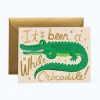 Tarjeta Postal It's Been a While Crocodile - Rifle Paper