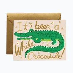 Tarjeta Postal It's Been a While Crocodile - Rifle Paper