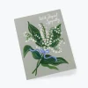 Tarjeta Postal Lily of the Valley Sympathy - Rifle Paper Co