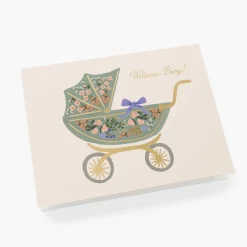 Tarjeta Postal Nacimiento Floral Pram - Rifle Paper Co