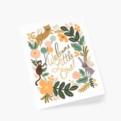 Tarjeta Postal Nacimiento Menagerie Baby - Rifle Paper
