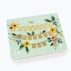 Tarjeta Postal nacimiento Welcome Garland - Rifle Paper