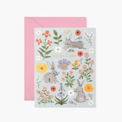 Tarjeta postal Pascua - Easter Bunny Fields - Rifle Paper Co