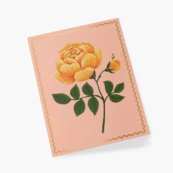Tarjeta Postal Rosa Amarilla - Rifle Paper Co