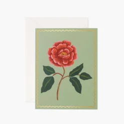 Tarjeta Postal Rosa Escarlata - Scarlet Rose - Rifle Paper Co